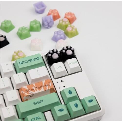 DIY Resin Cat Keycap ESC Kitty Paw Original Custom Key For Cherry MX Switch Kailh Box Gateron Mechanical Keyboard Switches
