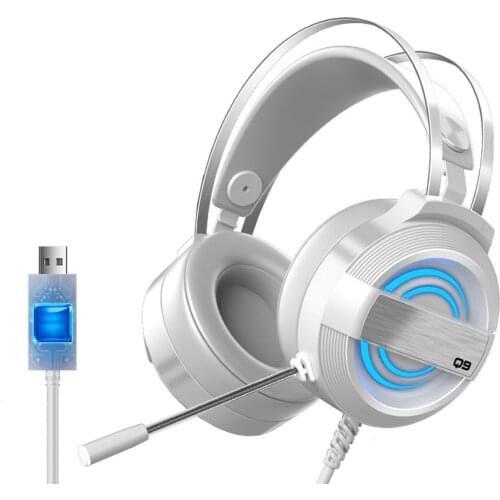 New USB Headset Earphone With Microphone 7.1 Surround Sound Headphone With Volume Control For PC Laptop Computer Dropshipping