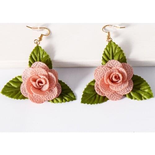 New Statement Acrylic Earring Wholesale Colorful Flower Earrings For Women 2021 Boho Dangle Hanging Pendant Ear Ring Engagement