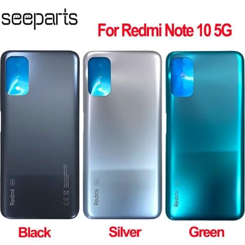 Original For Xiaomi Redmi Note 10 5G Back Housing Back Battery Cover Replacement Parts For Redmi Note 10 5G Battery Cover