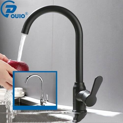 Черные кухонные смесители OUIO China At AliExpress
