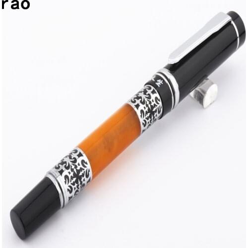 Luxury high quality 829 Carved jade Material Business office Medium Nib Fountain Pen New