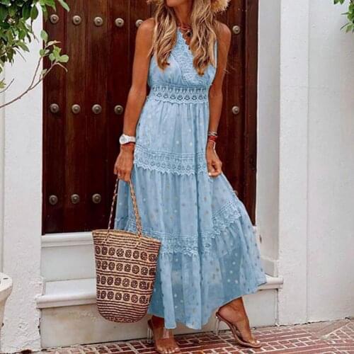Elegant Women Dress Deep V Sweat Absorbent Trendy Maxi Summer bohemian Long Dress for Dating beach wear White xxl vestidos