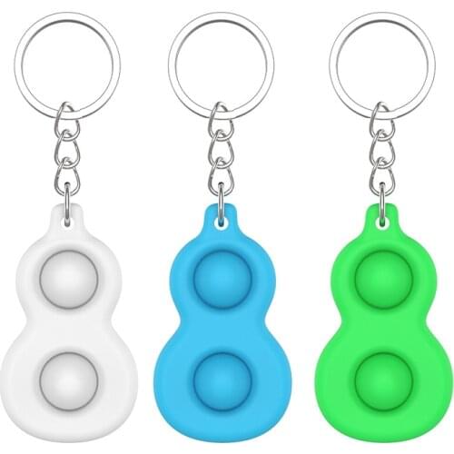 Gifts for Wedding Mouse Killer Pioneer Finger Bubble Music Decompression Keychain Silicone Finger Press Mini Fingertip