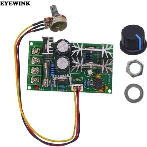 DC 10-60V Motor Speed Control Regulator PWM Motor Speed Controller Switch 1200W 20A Current Regulator High Power Drive Module