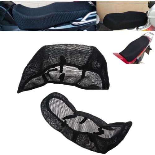 3D Motorcycle Antislip Saddle Seat Cover Breathable Mesh Net Cushion
