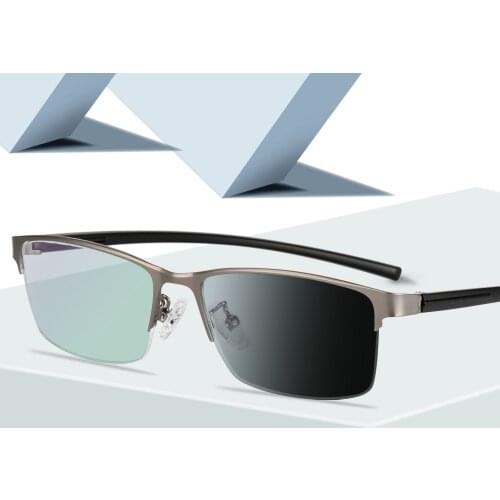 Sun Photochromism Reading Glasses Men Presbyopia Eyeglasses Chameleon CR-39 Resin Aspheric Glasses Lenses +1.0 +1.5 +2.0 +2.5