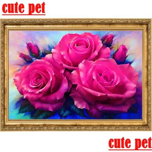 Embroidery puzzle Rose Diy Diamond Painting 5d all square round Diamond Painting Home Decoration Art puzzle Cross Stitch