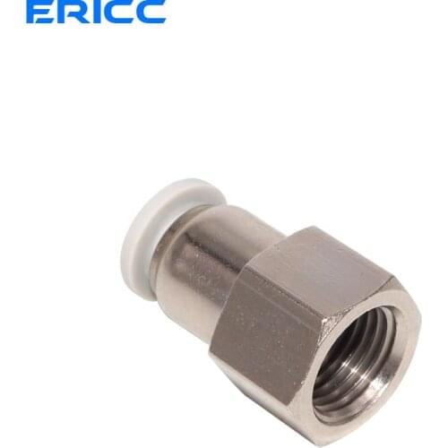 10PCS High Quality PCF Air Pipe Fitting 4/6/8/10/12mm Tube 1/8" 3/8" 1/2" 1/4" Hose Female Thread Pneumatic Connector