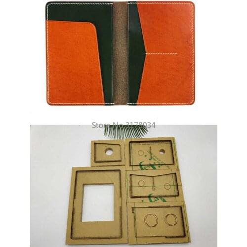 Japan Steel Blade Rule Cutting Dies Punch Wallet Cutting Mold Wood Dies for Leather Cutter for Leather Crafts 105x140mm