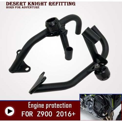 Highway Engine Guard Crash Bar Bumper Frame Protection For Kawasaki Z900 2016 2017 2018 2019 2020 2021