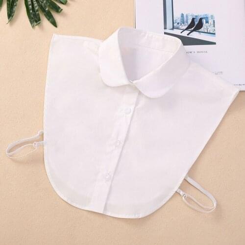 Women Fake Collar Blouse Vintage Detachable Shirt Collar False Collar Lapel Blouse Top Women Clothes Accessory