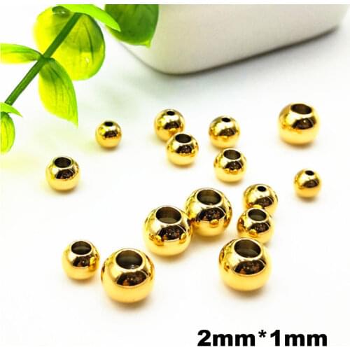 100pcs/lot Stainless Steel Round Spacer Beads 2mm 3mm 4mm For DIY Bracelet & Necklace Accessories Jewelry Making