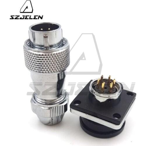 SZJELEN WS16 series waterproof 6 pin Plug and socket ,Waterproof, anti-vibration, dustproof industrial connectors 6 pin