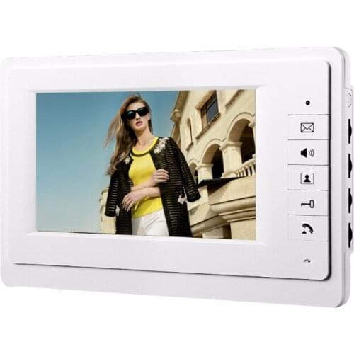 7 Inch Color Video Doorbell Night Vision Rainproof Intercom Unlock Function Video Intercom One To One Domestic Residents