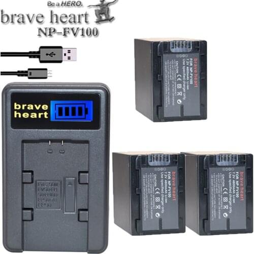 NP-FV100 NP FV100 NPFV100 Rechargeable Camera Battery for SONY FDR-AX100E AX100E HDR XR550E XR350E CX550E CX350E