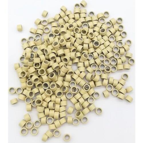 Freeshipping - 2000pcs 4.5mm Micro Aluminium Rings With Screw / Links Beads / Black D-Brown Brown L-Brown D-Blonde Blonde Auburn