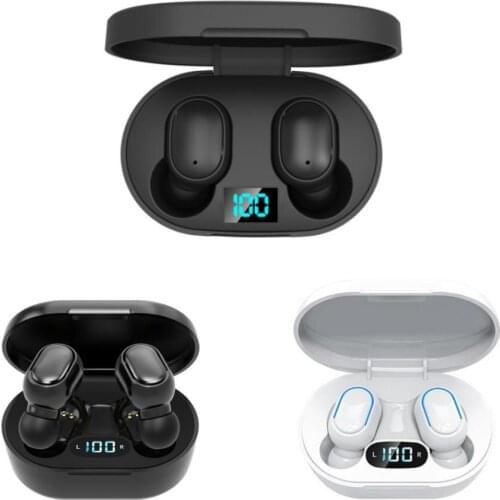 SOUMETIN E6S E7S TWS Wireless Earbuds BT5.0 Earphone Bass In-Ear Headset LED Display With Mic Handsfree for Phone