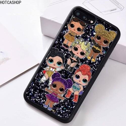 LOL Cartoon Cute Doll Phone Case Rubber For iphone 12 11 Pro Max Mini XS Max 8 7 6 6S Plus X 5S SE 2020 XR cover