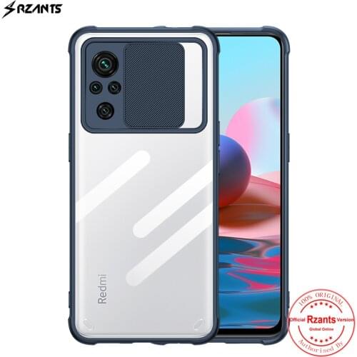 Rzants For Xiaomi Redmi Note 10 10S 4G Redmi Note 10 Pro Max Case [Lens Protection] Slim Crystal Clear Cover Double Soft Casing