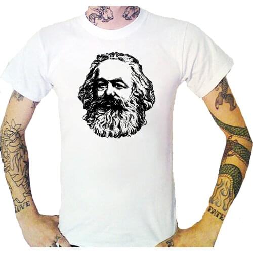 Men New Short Sleeve Cotton Casual T-Shirt Karl Marx T-Shirt German Philosopher Revolutionary Socialist Communism T-Shirts