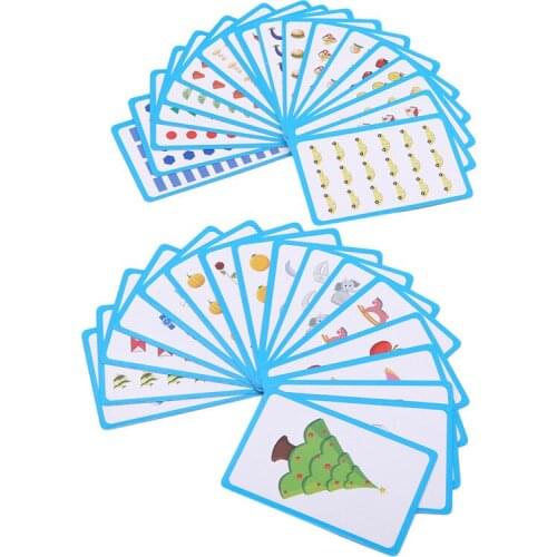 Hot Sale Baby Literacy Game Educational Card Learn English Word Number Baby Literacy Game Learning & Education Readings Card