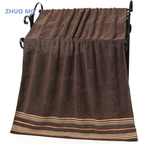 Luxury 70x140cm Cotton stripe bath towels for adults Thicker Bath Towel Bathroom blue gray brown Super Absorbent for home Towels