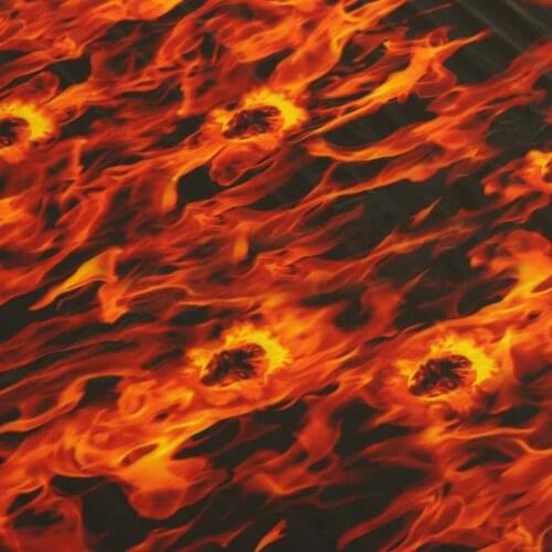 JX-LCLYL 0.5 x 1m PVA Dipping Skulls Hydrographics Water Transfer Printing Flaming Film