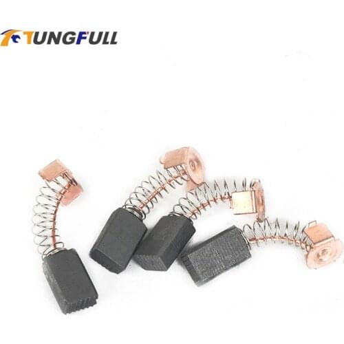 TUNGFULL 4Pcs Mini Drill Electric Grinder Replacement Carbon Brushes Spare Parts Electric Motors Rotary Tool 5*8*13mm