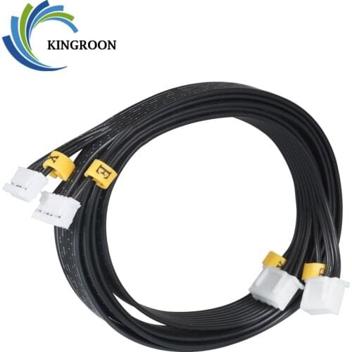 KINGROON 4 Pin Stepper Motor Cable 25CM 90CM KP3S 3D Printer Motor Wire Connectors stepper Motor line 3D Printer Parts