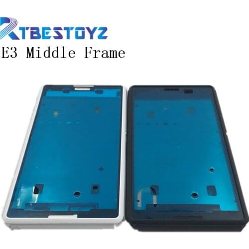 RTBESTOYZ For Sony Xperia E3 D2203 D2206 D2202 Battery Cover Back Rear Door Housing Case +LCD Middle Chasis Frame Plate
