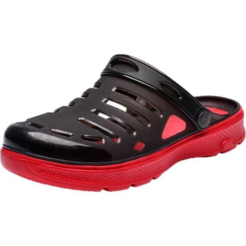 Boy Sandals Crocks Summer Hole Shoes Crok Rubber Clogs Mens EVA Garden Shoes Black Cro Beach Flat Men Sandals Slippers