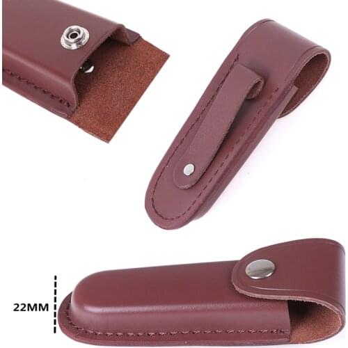 Multi gear holder leather fold knife tool swiss edc belt loop case camp outdoor sheath holster pouch bag pocket hunt flashlight