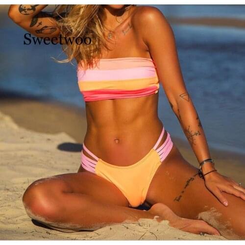 New Sexy Bikini Set bikini 2020 swimwear women swimsuit female Push up bathing suit Summer bathers