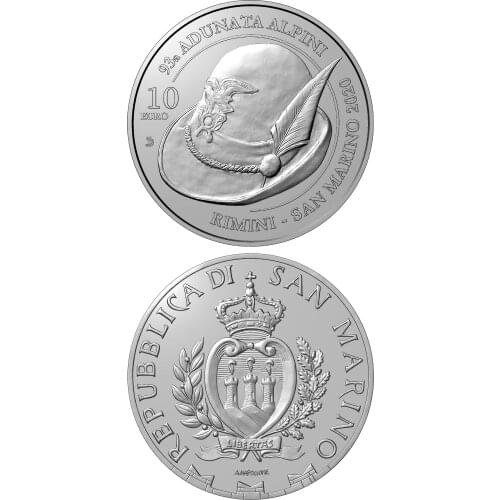 San Marino 2020 93rd Alpine Conference 10 Euro Commemorative Coin Genuine Euro Collection Real Original Coins