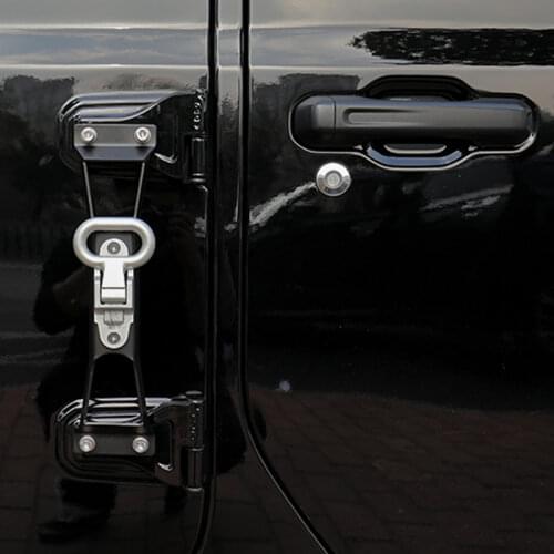 QHCP Non-Slip Car Door Hinge Pedal Folding Stepping Ladder Doorstep Durable Fits For Jeep Wrangler JL 2018-2021 Car Accessories