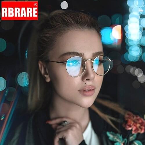 RBRARE 2021 Fashion Metal Sunglasses Women Vintage Brand Designer Round Flat Mirror Glasses Street Beat Oculos De Sol Gafas