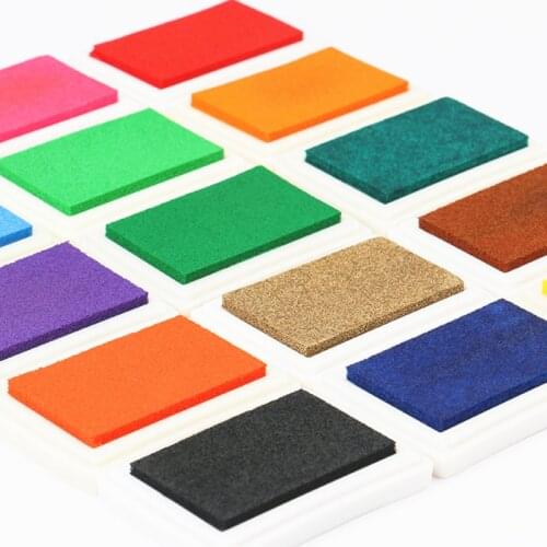 Colors Inkpad Clear Stamps DIY Craft Ink Pad Rubber Stamps Fabric Wood Paper Scrapbooking Stamping Finger Paint Wedding Decor