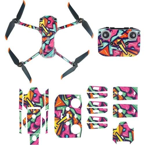 DJI Air 2S Sticker Waterproof DJI Drone Air 2S Scratchproof PVC Sticker Protective Film Drone Color Sticker