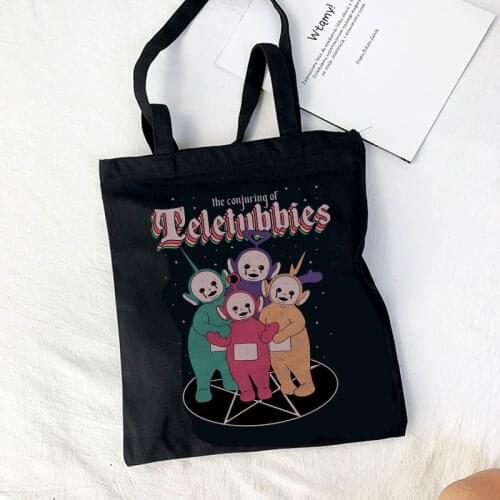Korean Cute Cartoon Shoulder Bag Canvas Bag Harajuku shopper bag Fashion casual summer shoulder bags