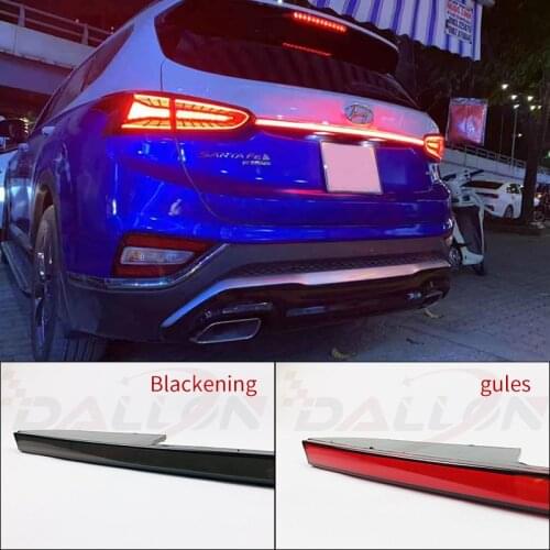 Red/Smoke Style Rear Bumper Tail Light For Hyundai Santa Fe 2019 2020 LED Reflector Brake Lamp Warning turn Signal Driving Lamp