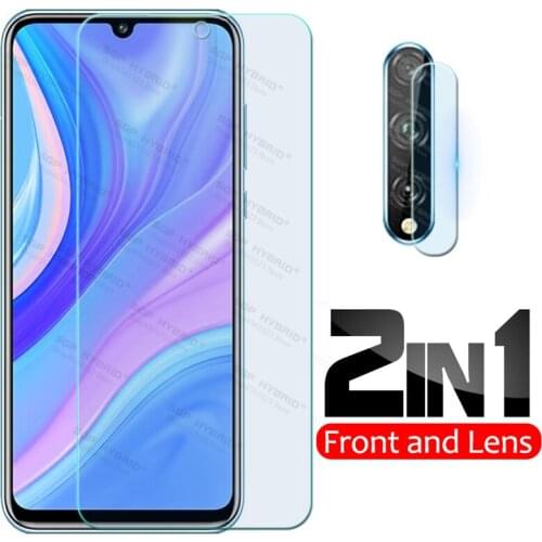 2in1 Camera Lens Protection Film and Front Tempered Glass For Huawei Enjoy 10s 10 s Enjoy10s Y8P Shield Clean Glass Cover 6.3