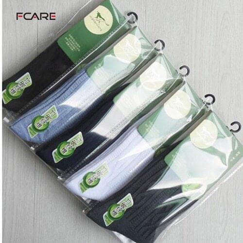 Fcare 10PCS=5 pairs bamboo fiber dress socks long socks sokken calcetines hombre meias masculino