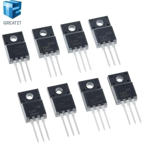 10pcs Fqpf2n60c Fqpf4n60c Fqpf5n60c 2n60c Fqpf6n60c Fqpf8n60c Fqpf10n60c Fqpf12n60c Fqpf20n60c Transistor To-220f To220f