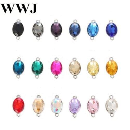 10x14mm 20pcs Diplopore oval shape Crystal glass loose rhinestones Pendant/Bracelet/diy clothing accessories