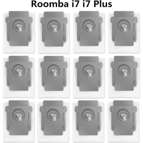 12pcs Washable Accessories Replacement Dust bag For irobot Roomba i7 i7 Plus + i7P E5 E6 Roombai7 Robot Vacuum Cleaner Part Kits