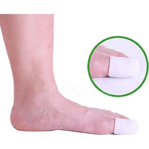 50% Hot Sale 1Pair Soft Silicone Toe Caps Blisters Corns Pain Relief Foot Care Caver Cap