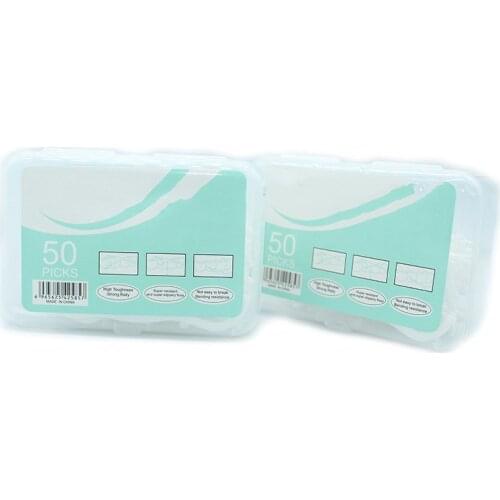 50pcs/box Dental Floss Interdental Brush Teeth Stick Toothpicks Tooth Floss for Tooth Clean Oral Care Beauty Tools