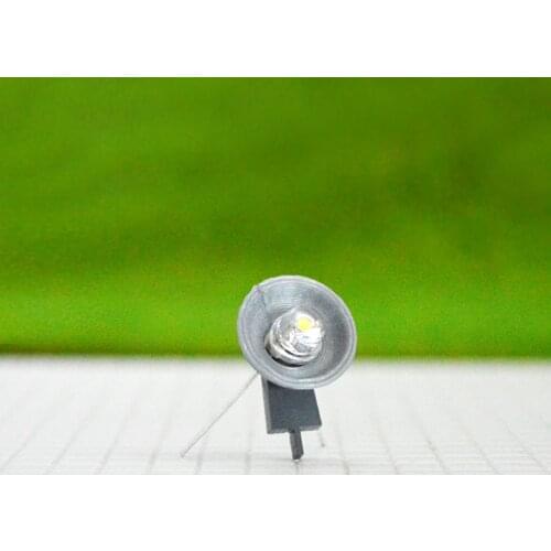 8pcs 1:87 HO Model train Railway Floor Lamppost Spotlights Lamp Scale LEDs NEW Building Miniature light