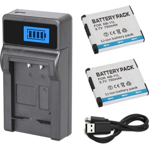 Battery (2-Pack) + Charger For Canon IXUS 162, 165, 172, 175, 177, IXUS162, IXUS165, IXUS172, IXUS175, IXUS177 Digital Camera